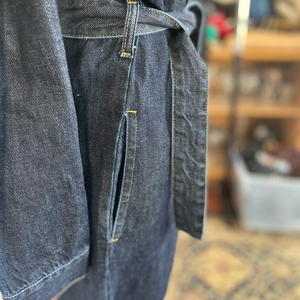 Anthropologie Dark Denim Jumpsuit - Picture 4 of 8